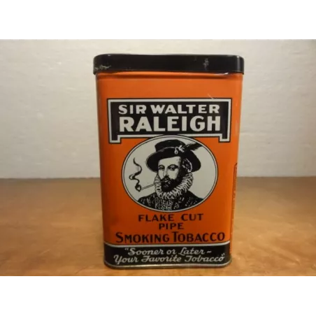 1 BOITE  SIR WALTER RALEIGH  TOBACCO HT. 11.30CM