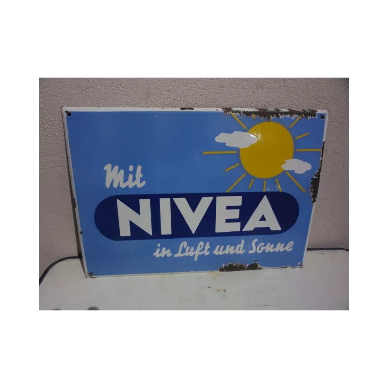 PLAQUE EMAILLEE NIVEA  44CM X31CM