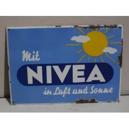 PLAQUE EMAILLEE NIVEA  44CM X31CM