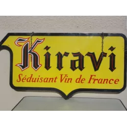 PLAQUE EMAILLEE VINS KIRAVI 90CM X45CM