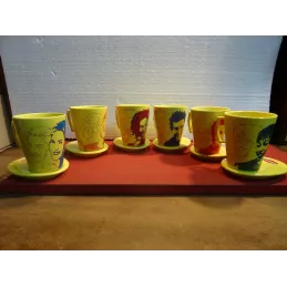 6 TASSES LIPTON COLLECTOR 25CL HT. 10.30CM