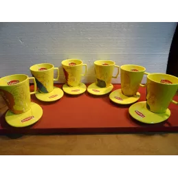 6 TASSES LIPTON COLLECTOR 25CL HT. 10.30CM