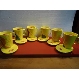 6 TASSES LIPTON COLLECTOR 25CL HT. 10.30CM