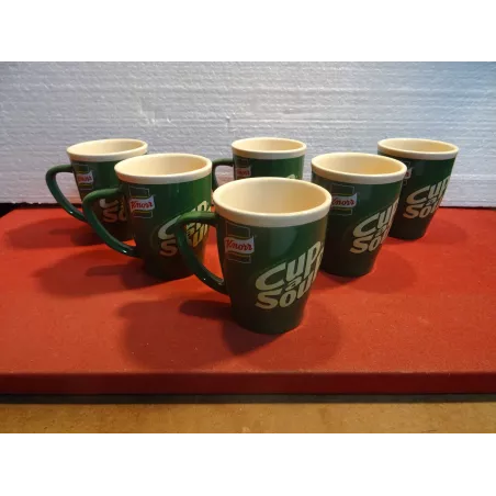 6 TASSES KNORR 20CL HT. 9.60CM