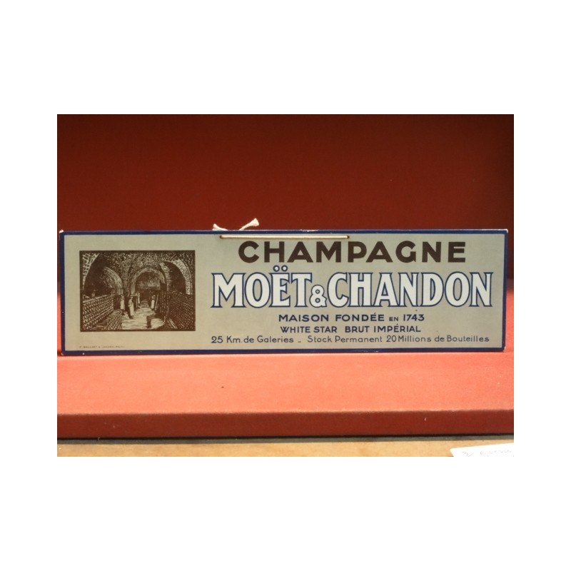 CARTON  CHAMPAGNE  MOET&CHANDON  38.50CMX10.50CM