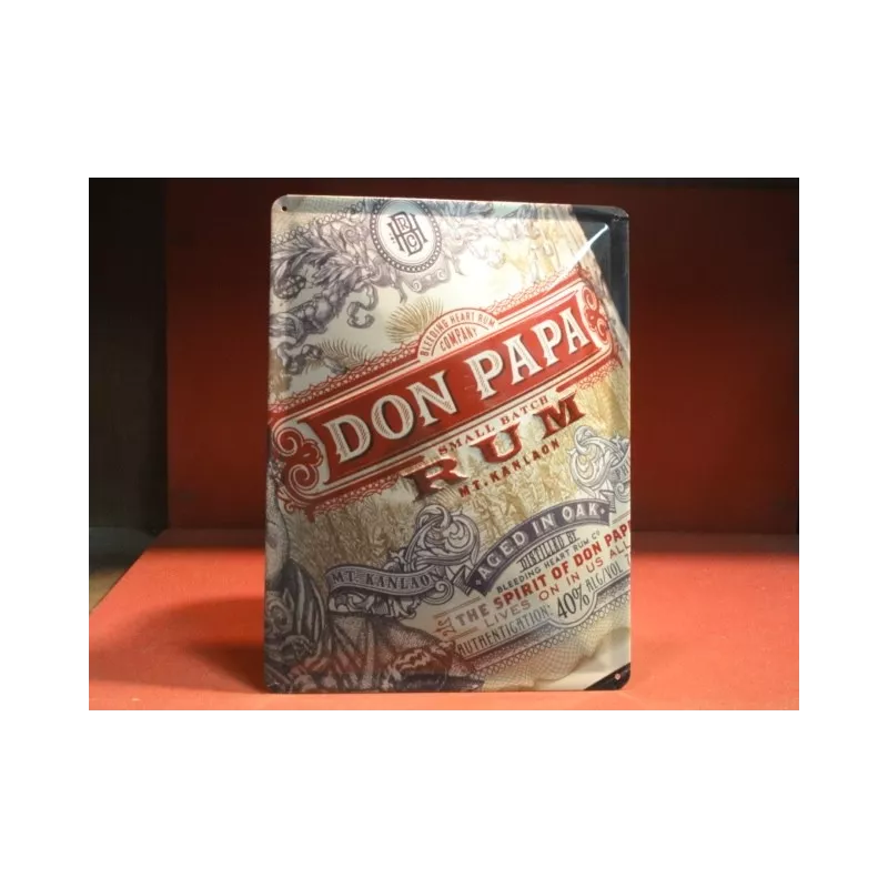 TOLE RHUM  DON PAPA  30CM X22CM