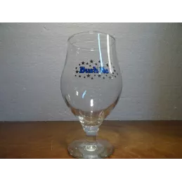 1 VERRE BUSH NOEL ECRITURE BLEUE 25/33CL