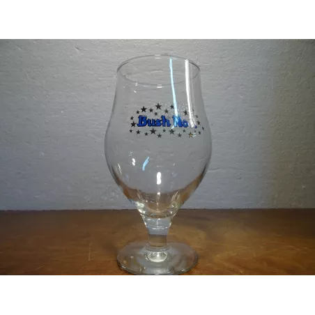 1 VERRE BUSH NOEL ECRITURE BLEUE 25/33CL