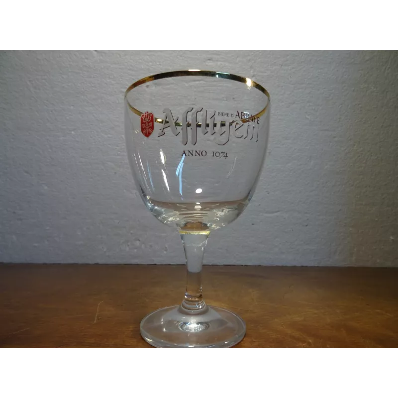 6 VERRES AFFLIGEM 15CL  HT.13CM