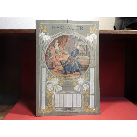 CALENDRIER  BEC AUER 1908 42CM X28CM