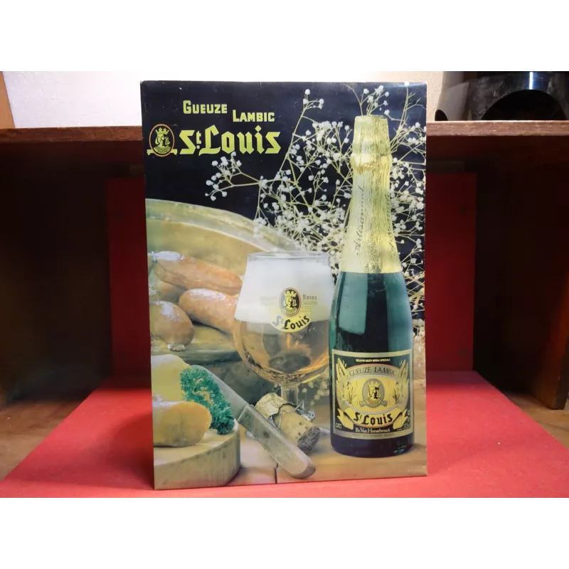 1 CARTON SAINT LOUIS GUEUZE LAMBIC 40CM X28CM