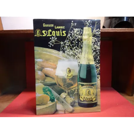 1 CARTON SAINT LOUIS GUEUZE LAMBIC 40CM X28CM