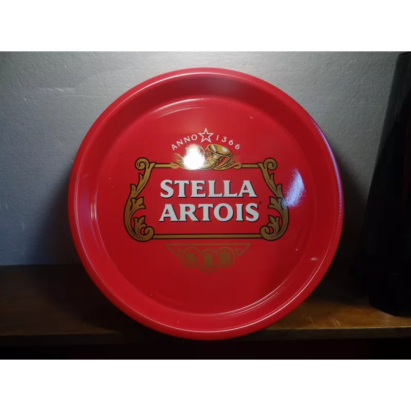 1 PLATEAU STELLA ARTOIS DIAMETRE 34CM  