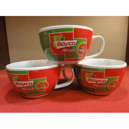 3 MUGS ROYCO MINUTE