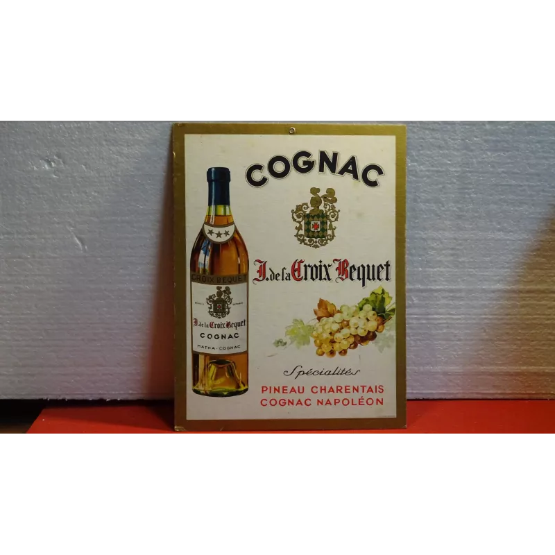 CARTON COGNAC CROIX BEGUET 33CM X25.50CM