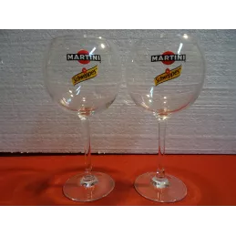 DEUX VERRES  MARTINI /  SCHWEPPES 30CL 