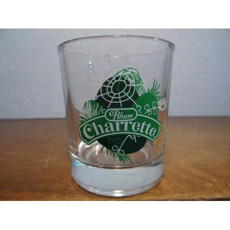 1 VERRE RHUM CHARRETTE HT. 8.40CM