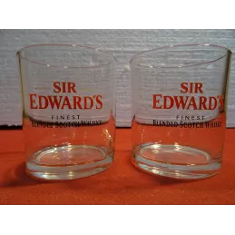 DEUX VERRES SIR EDWARD'S 18CL HT.8.30CM