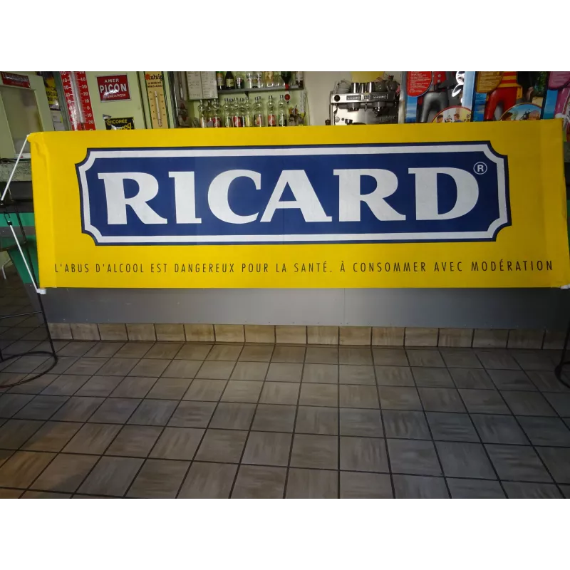 BANDEROLE RICARD EN FEUTRINE 2M60X0M80