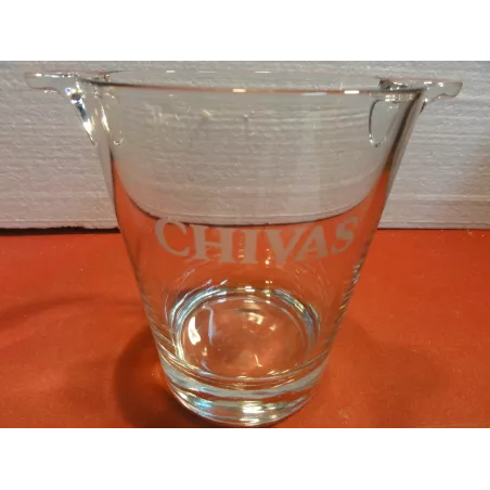 1 SEAU A GLACE  CHIVAS EN VERRE  HT. 16.50CM