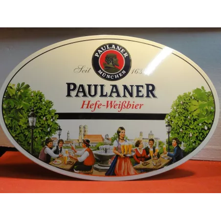 PLAQUE EMAILLEE BOMBEE PAULANER  53X34