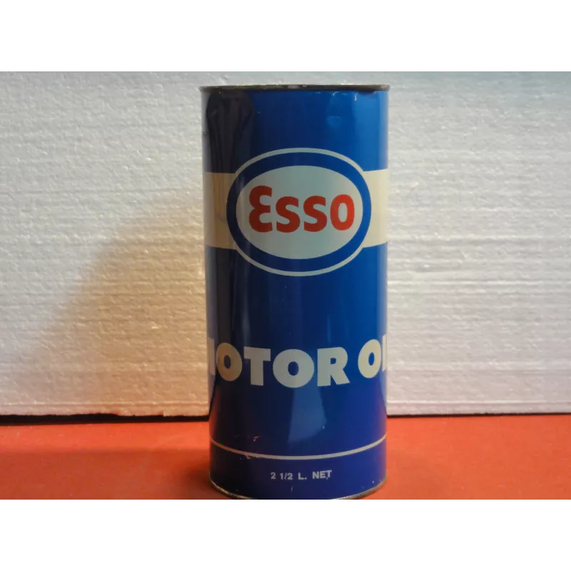 BIDON HUILE ESSO MOTOR OIL CYLINDRIQUE