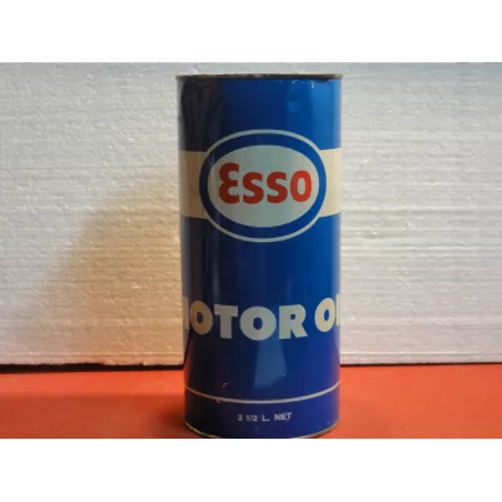 BIDON HUILE ESSO MOTOR OIL CYLINDRIQUE