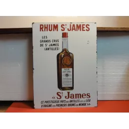 PLAQUE RHUM SAINT JAMES EN TOLE NON EMAILLEE 