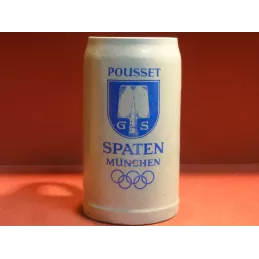 1 CHOPE SPATEN POUSSET 1 LITRE  JEUX OLYMPIQUE