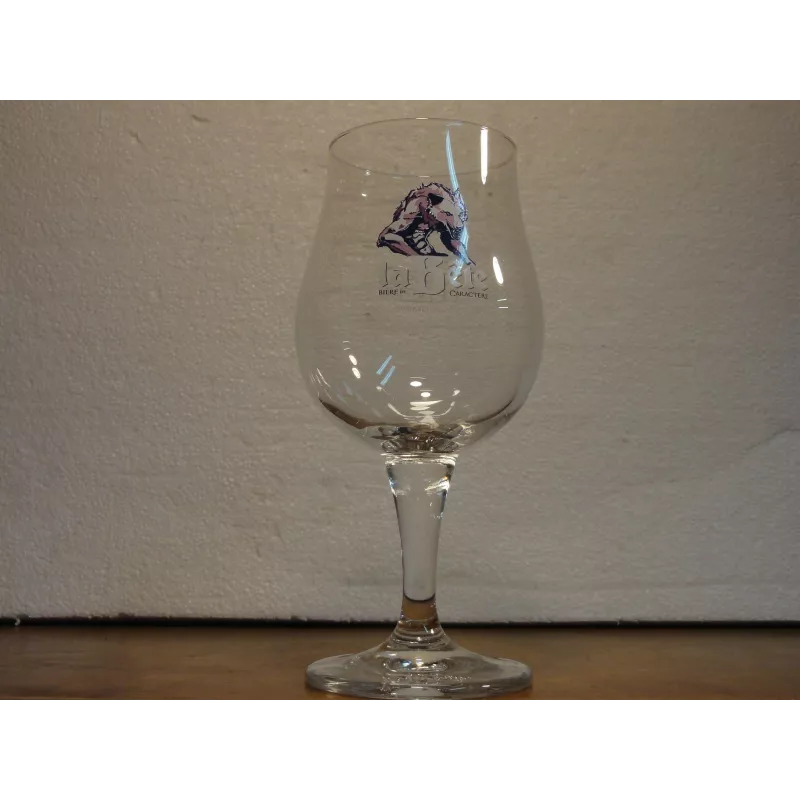 6 VERRES BIERE LA BETE 25CL HT.18CM