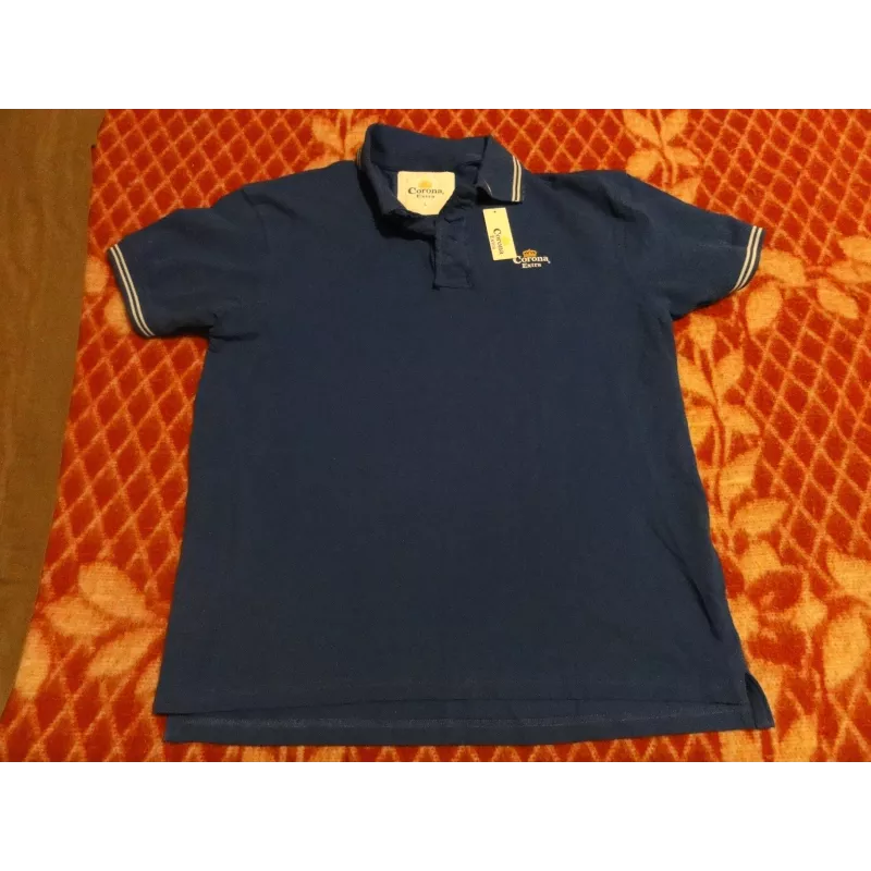 POLO CORONA  BLEU TAILLE L