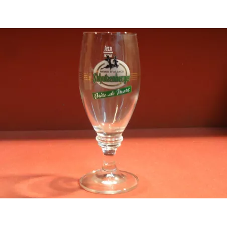 1 VERRE SCHUTZENBERGER  BIERE DE MARS 25CL HT.18.20CM