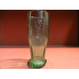 1 VERRE COCA-COLA  COLLECTOR VERT HT 15.50CM