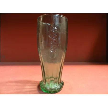 1 VERRE COCA-COLA  COLLECTOR VERT HT 15.50CM