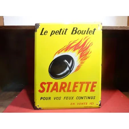 PLAQUE EMAILLEE LE PETIT BOULET  STARLETTE  40CM X31CM