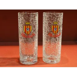 DEUX  VERRES MAI-BOCK HT 16CM