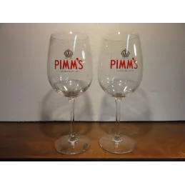 DEUX VERRES PIMM'S 30CL HT.23CM