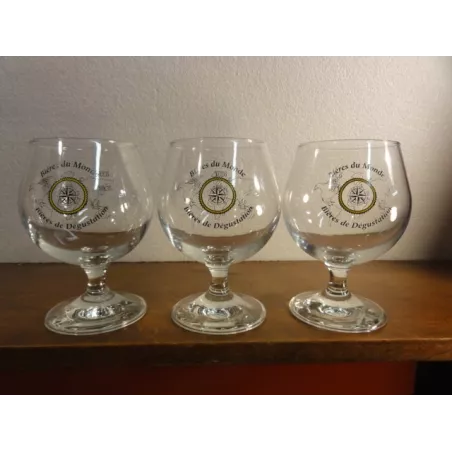 3 VERRES BIERES DU MONDE 25/33CL