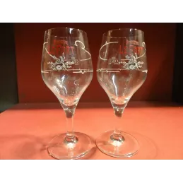 DEUX VERRES BRASSERIE  LE FORT 25CL HT.19.60CM