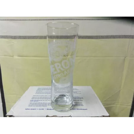 6 VERRES PERONI 25CL ht 18.40cm