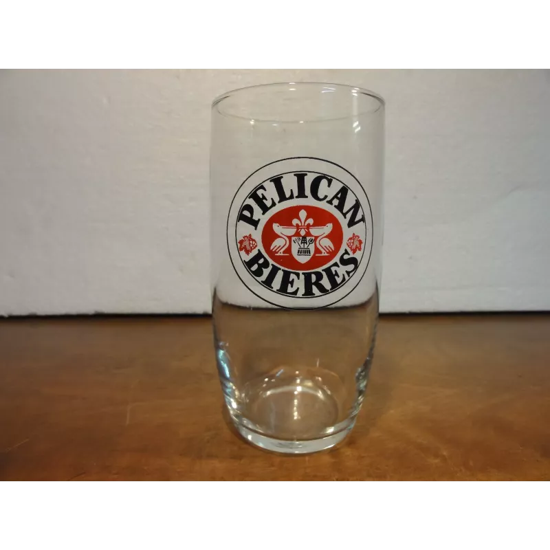 1 VERRE  PELICAN BIERES 25CL HT.12CM