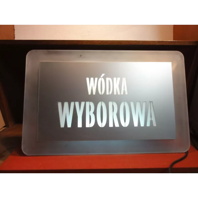 ENSEIGNE  WODKA  WYBOROWA 55CM X35CM