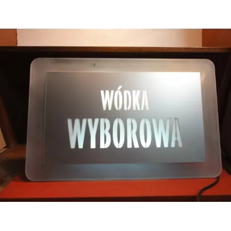 ENSEIGNE  WODKA  WYBOROWA 55CM X35CM