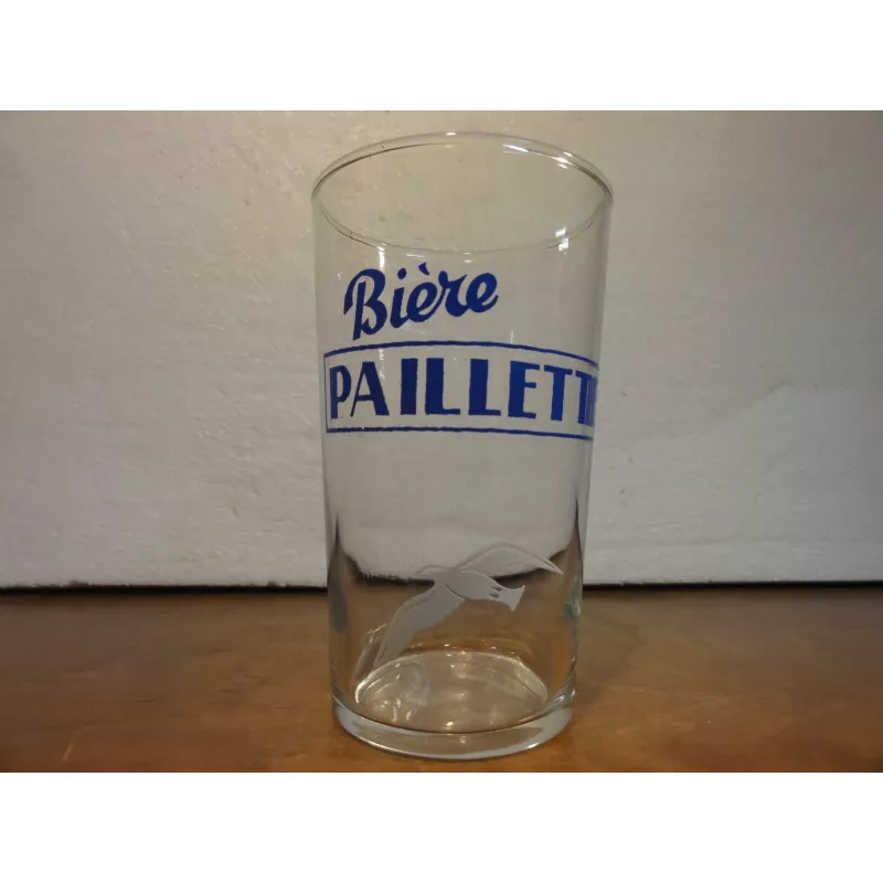 1 VERRE  BIERE PAILLETTE 25CL  HT. 11.70CM