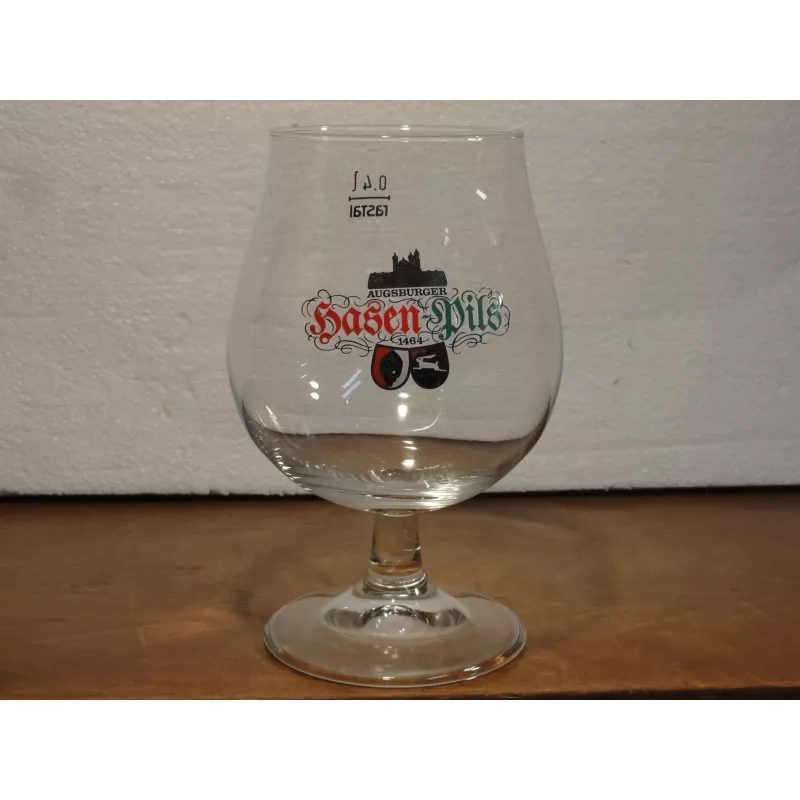 1 VERRE AUGSBURGER HASEN-PILS 40CL HT.14.80CM