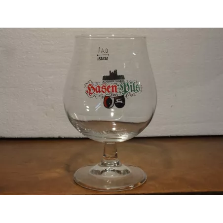 1 VERRE AUGSBURGER HASEN-PILS 40CL HT.14.80CM