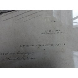 GRAVURE LE MONITEUR DE LA MODE  N°49  1899