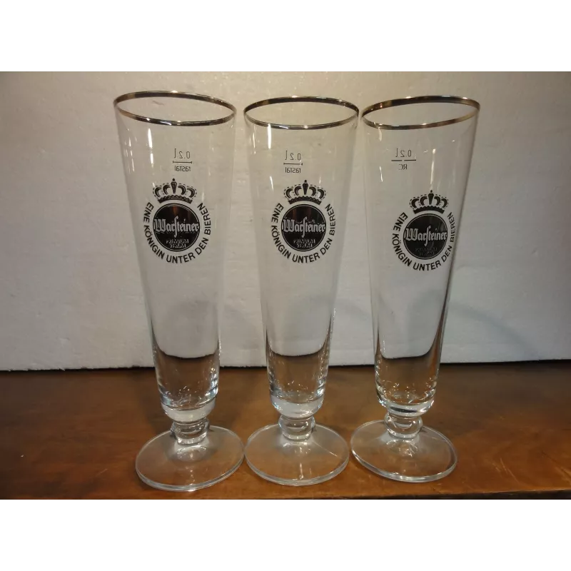 TROIS VERRES WARSTEINER 20CL HT.20.20CM