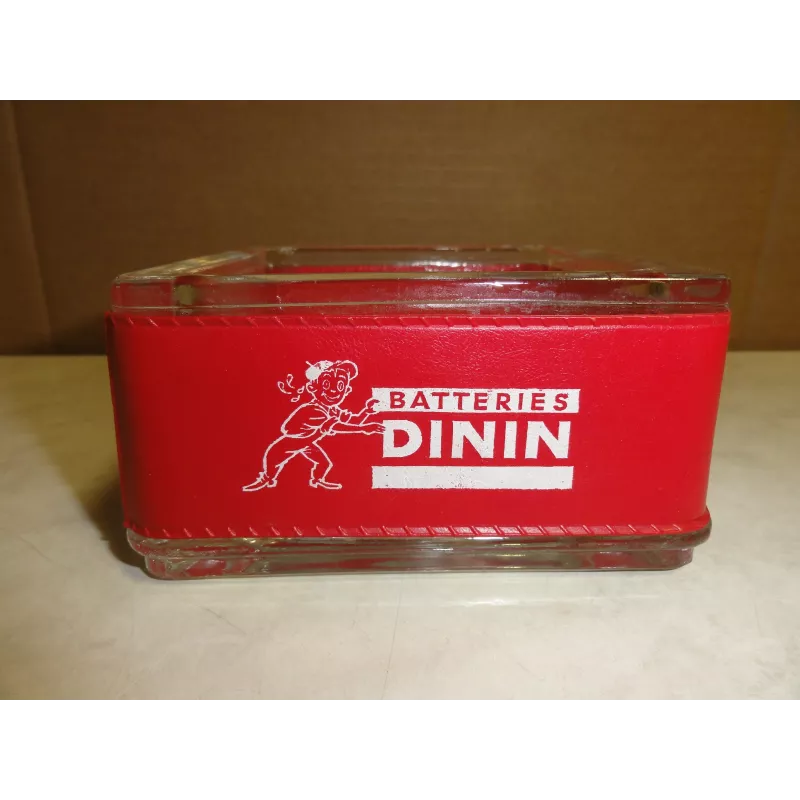 CENDRIER  BATTERIES DININ 11CM X11CM X6CM