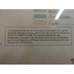 CADRE  BRASSERIE MALTERIES  MOTTE -CORDONNIER  ARMENTIERES